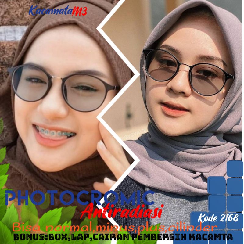 kacamata lensa photocromic antiradiasi boleh pilih yang blueray bisa normal minus plus cilinder tergantung permintaan sampai minus 5 cyl 2 harga masih sama tulis saja pesanan kaka di catatan saat order free box lap cairan pembersih kode2168 size 50-19-145