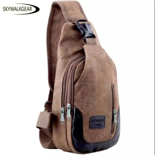 Skywalkgear Harley Tas Selempang Pria Kanvas Berkualitas