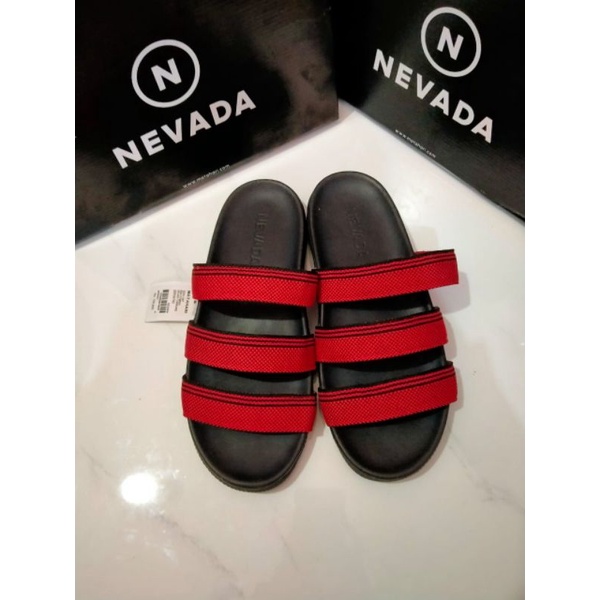 Sandal Teplek Pria Tali 3 Nevada TORRORD MERAH