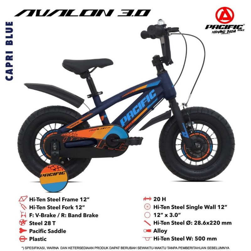 SEPEDA ANAK COWOK BMX 12 / 16 / 18 INCH PACIFIC AVALON 3.0 / MICKEY MOUSE BAN BESAR JUMBO 3.0 MURAH 