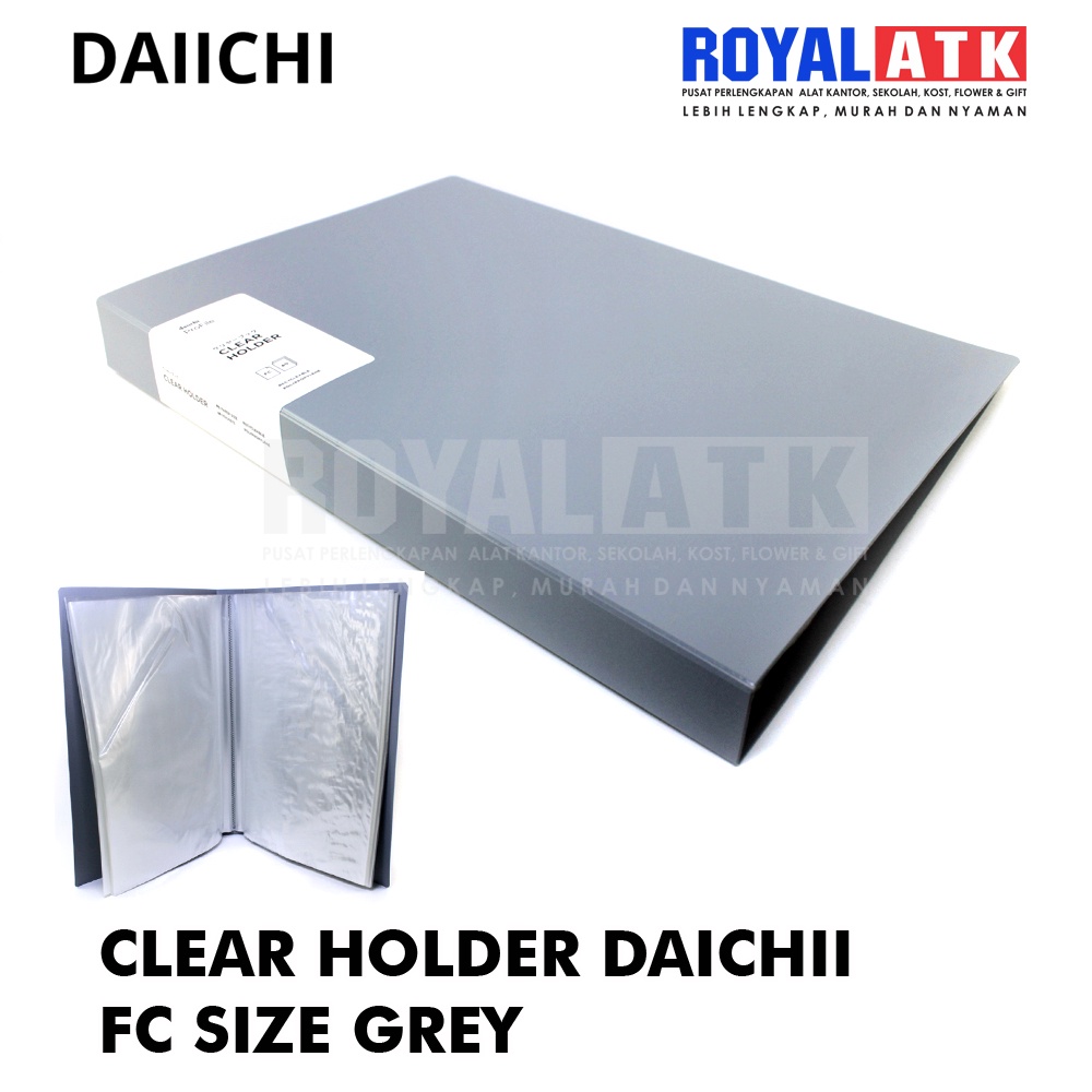 

Clear Holder / Display Book Daiichi Ukuran Folio Isi 60 Lembar