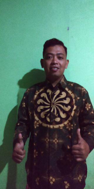 Batik Solo Mandala Hijau Kemeja Pria Full Furing Katun Primisima