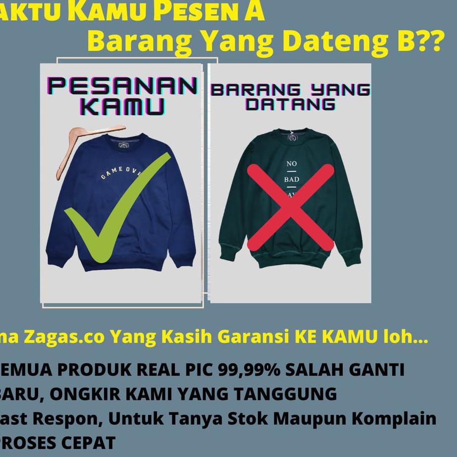 ✤»New Arrival Sweater Crewneck Pria & Wanita Planet Moon Cream Original / Switer Cowok Cewek Screamb