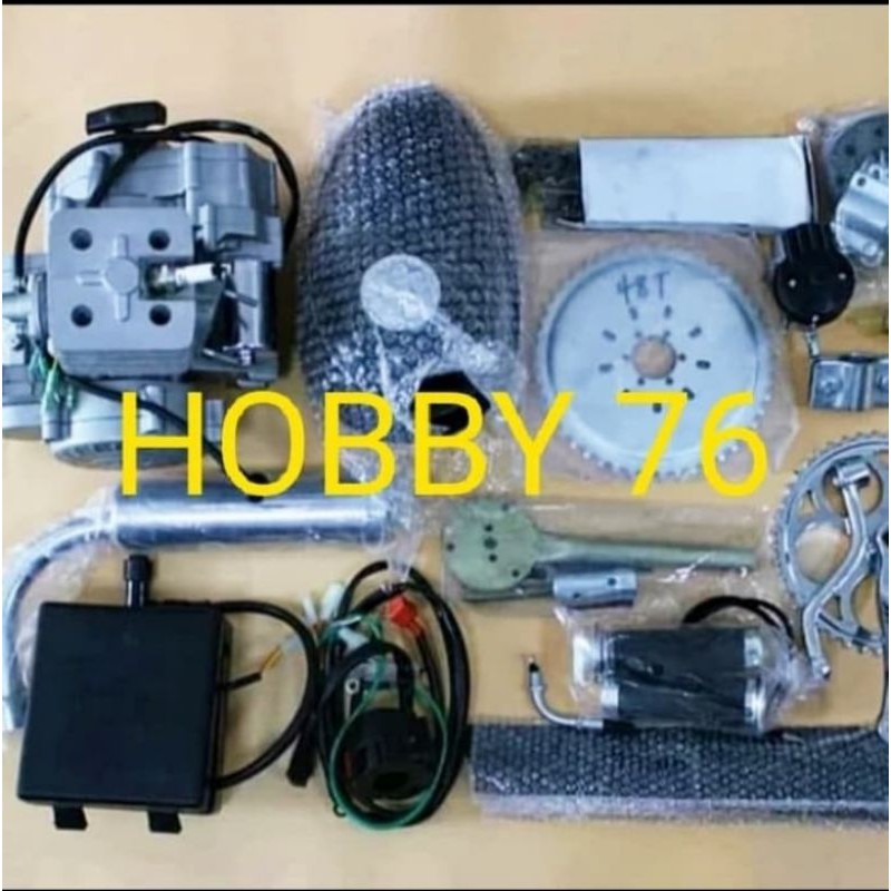 BT80 mesin sepeda 80cc gasbike electric starter