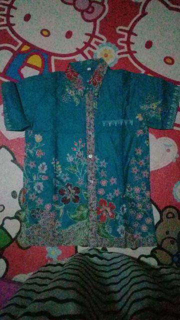 Hem Kemeja Atasan Batik Anak Cowok Laki-laki Silvy Bunga