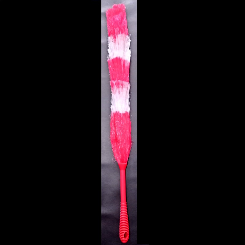 Kemoceng plastik Rafia warna warni panjang 63 cm