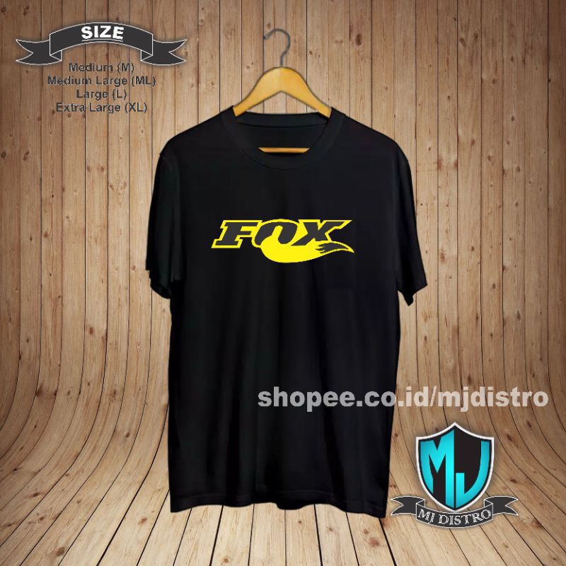 Kaos distro Fox / Kaos Distro / Kaos Pria / logo Fox ekor