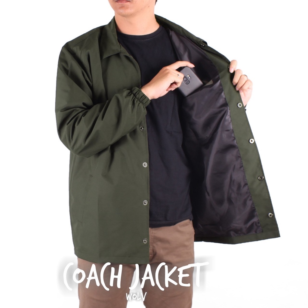 [SIAP KIRIM] Jaket Coach Original Wolv Kualitas Distro /Jaket Pria Wanita/Jaket Parasut / Jaket Sukajan / Jaket Pria