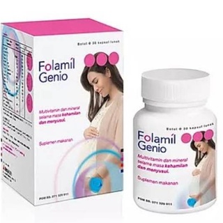 Image of Folamil Genio dan Folamil GOLD 30 Kapsul - Multivitamin dan Mineral untuk Ibu Hamil dan Menyusui