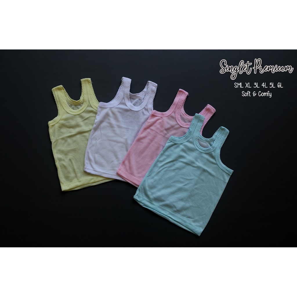 Singlet PREMIUM anak SML XL 3L 4L 5L 6L # Singlet Singlet bayi sampai remaja