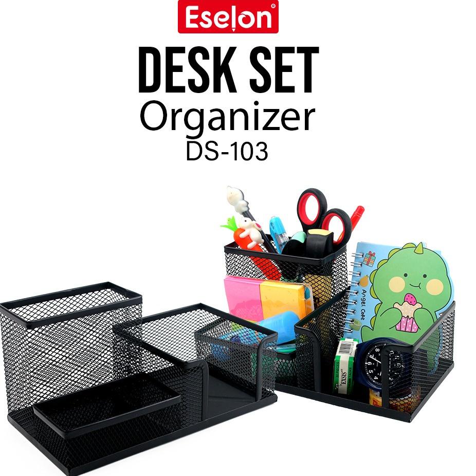 

팝 Desk Jaring Besi Organizer 9058 / Desk Set / Rak Alat Tulis Terjangkau