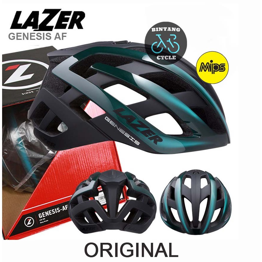 LAZER HELMET GENESIS Deep Ocean Asian Fit - Helm Sepeda Lazer
