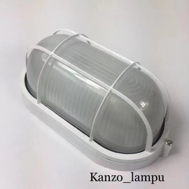 7.7  big sale / Ball ice lampu kapal oval 60w hitam / putih