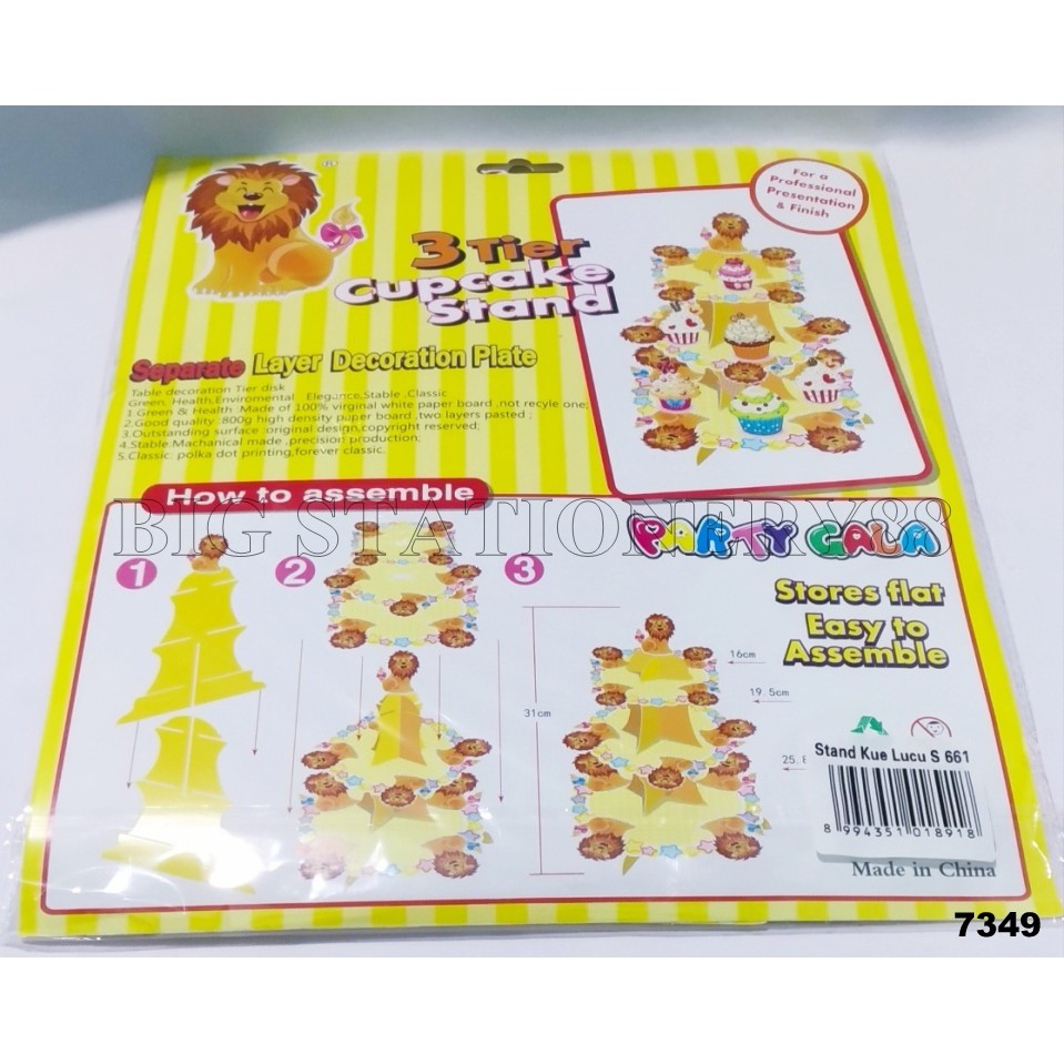 STAND TATAKAN KUE FANCY LUCU 31 CM S-661