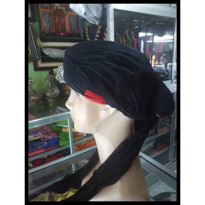 Kualitas 1 Blangkon Jogja Sliwir Hitam Polos