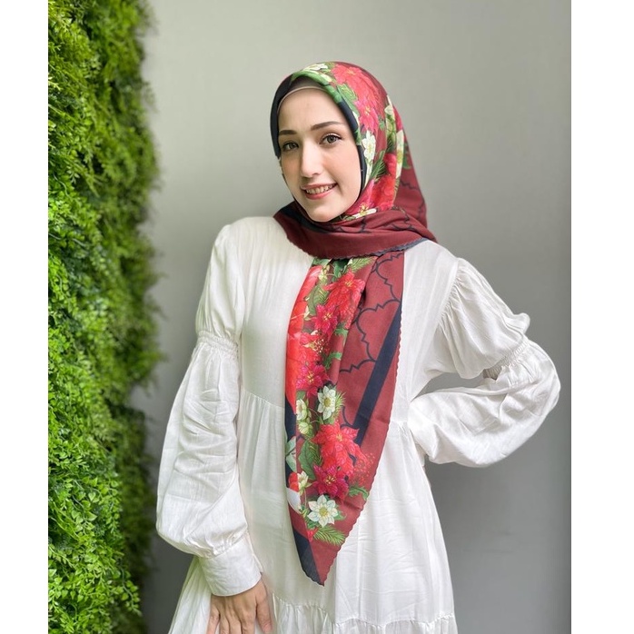 RADWAH - PREMIUM SCARF VOAL TWO TONE - SCARF PRINTING