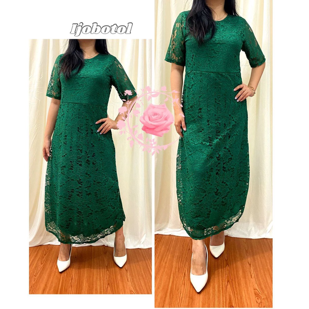 DRESS SERSI BRUKAT FASHION WANITA / GAUN PESTA / PAKAIAN ONDANGAN / SELTING BELAKANG