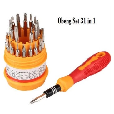 Obeng Set Reparasi 31 in 1 Multifungsi Lengkap EDC Tools Kit Set PC HP