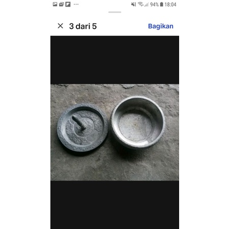 mangkuk bokor atau cupu kuno antik jaman dulu mirip singing bowl