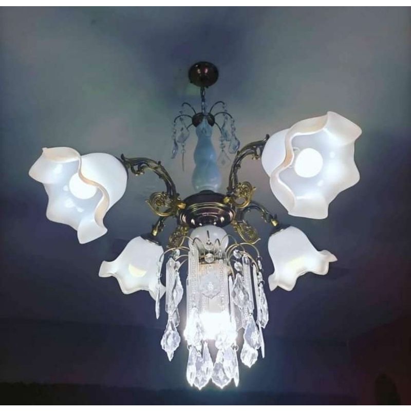 Lampu Hias Gantung BIG Cup Tulip Minimalis Total 5 Lampu