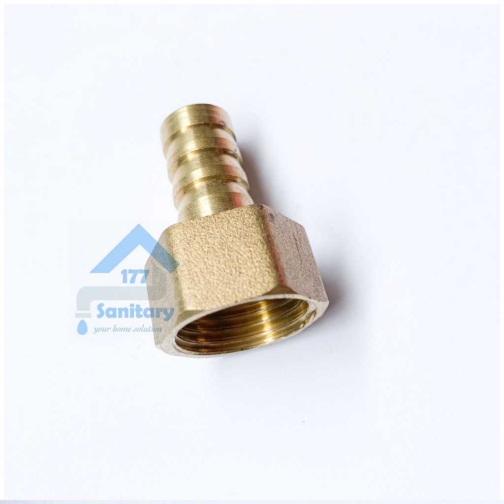 Cucut Drat Kran taman KUNINGAN 1/2 ke 5/8 inch-spare part cucuk sambungan kran keran selang mesin cu