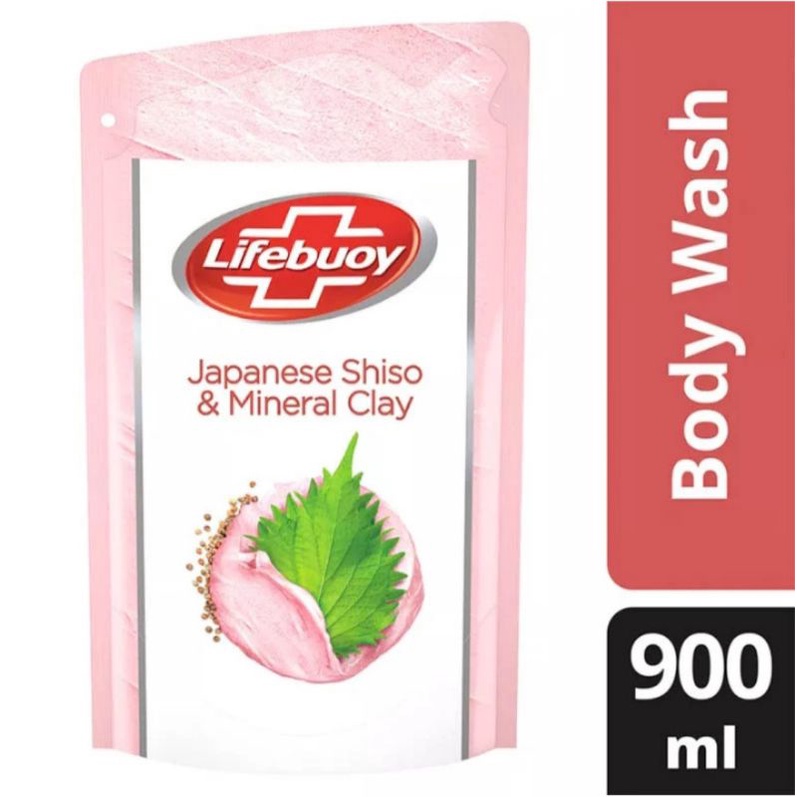 LIFEBUOY Body Wash Liquid Shiso & Mineral Clay 900ml