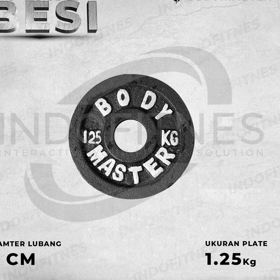 ♔ [1,25KG] Plate Besi 1,25kg - Plate Barbel Besi - Piringan besi 1,25 kg - Beban Besi ➶