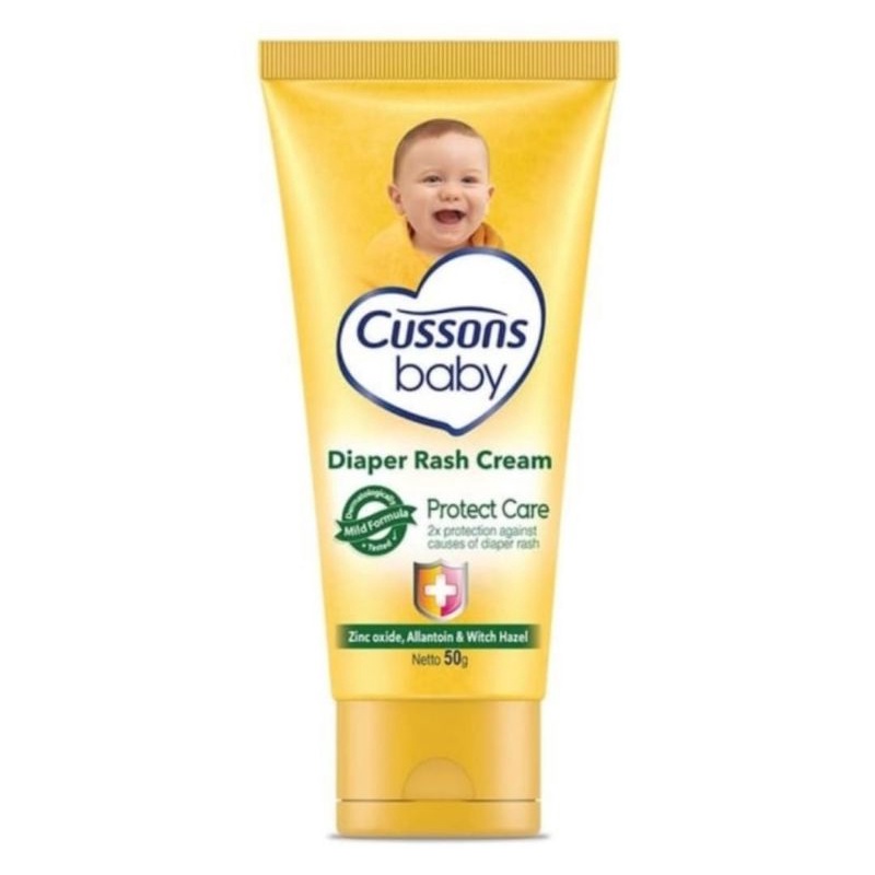 Cussons Baby Diaper Rash Cream Protect Care 50gr/Krim Ruam Popok Bayi/Krim Bayi