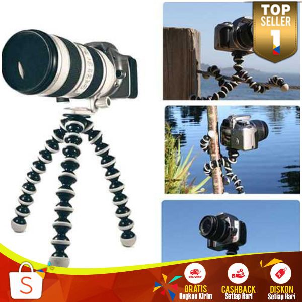 Flexible Tripod Gorillapod FT 01 Minipod Kamera DSLR Flexible Pod Smartphone Terbaru Unik Murah