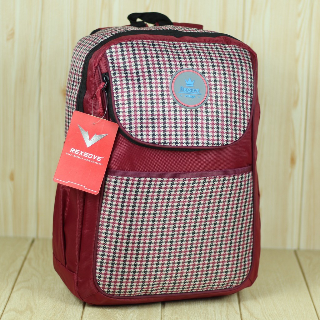 Tas Ransel Rexsove Gendong Cewek Warna Maroon Terbaru Fashionable Kece