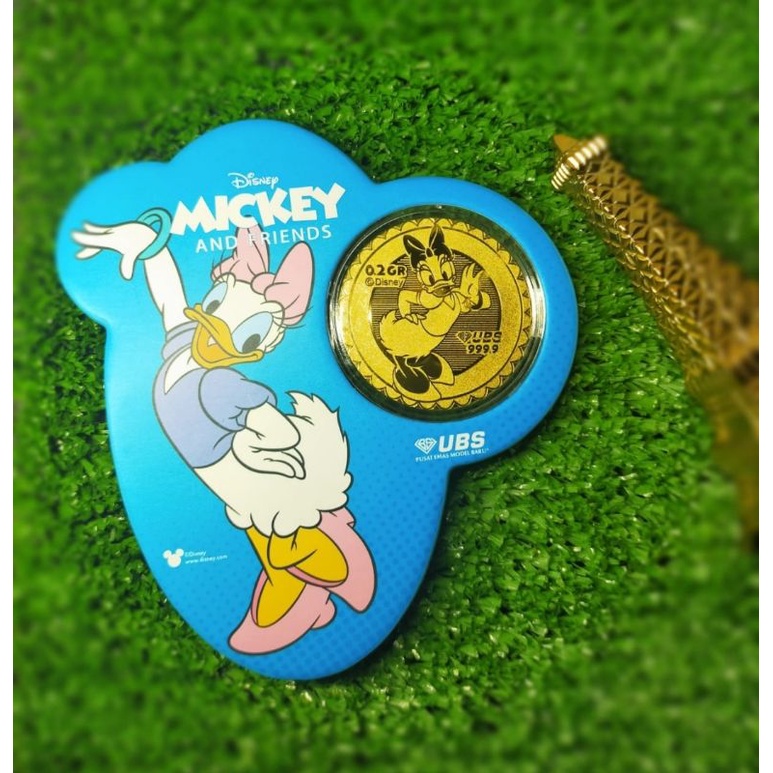 

LM ubs 0.2 0,2 gram donal duck & daisy duck disney series (gift, angpao)