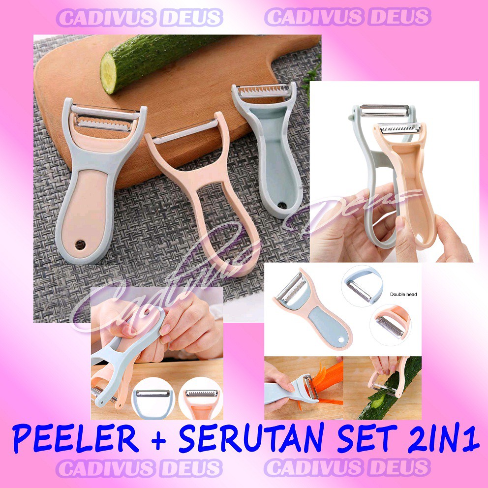 PEELER - 2IN1 - PENGUPAS + SERUTAN - MULTIFUNGSI