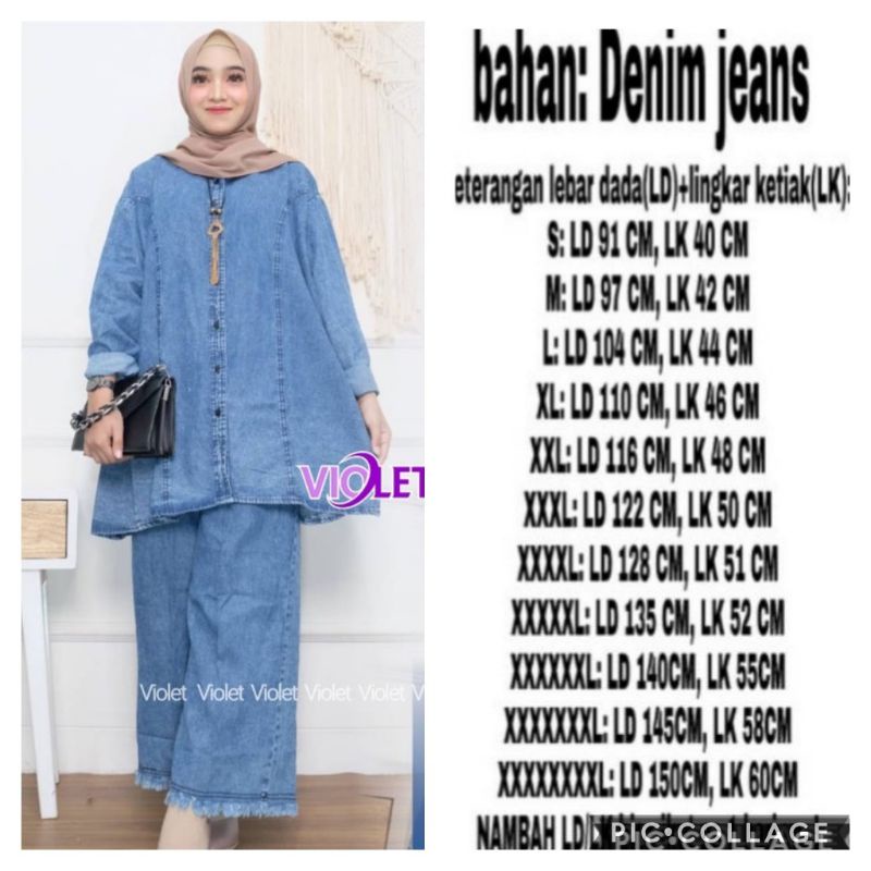 ld 150 cm Praha set jumbo jeans oversize