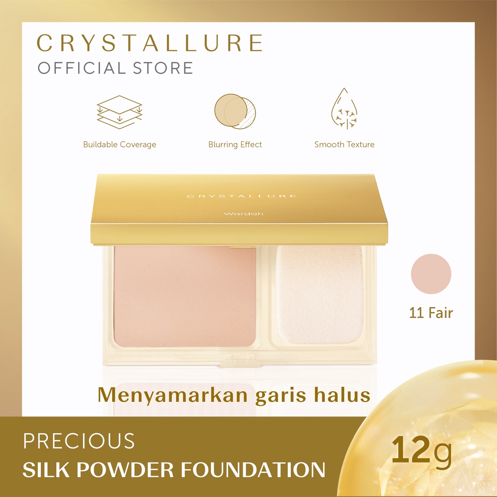 CRYSTALLURE PRECIOUS LUMINIZING SILK POWDER FOUNDATION