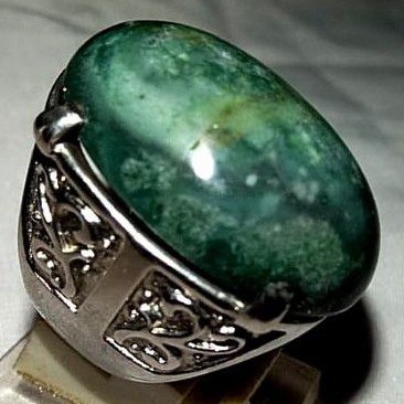 cincin batu akik pancawarna garut