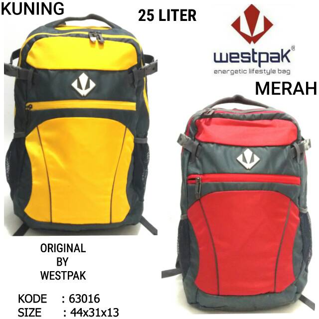 TAS SEKOLAH RANSEL BACKPACK WESTPAK 63016 MURAH BARU WESTPAK NEW 25 LITER