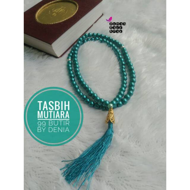 Tasbih mutiara 99 butir handmade by denia tasbih mutiara cantik