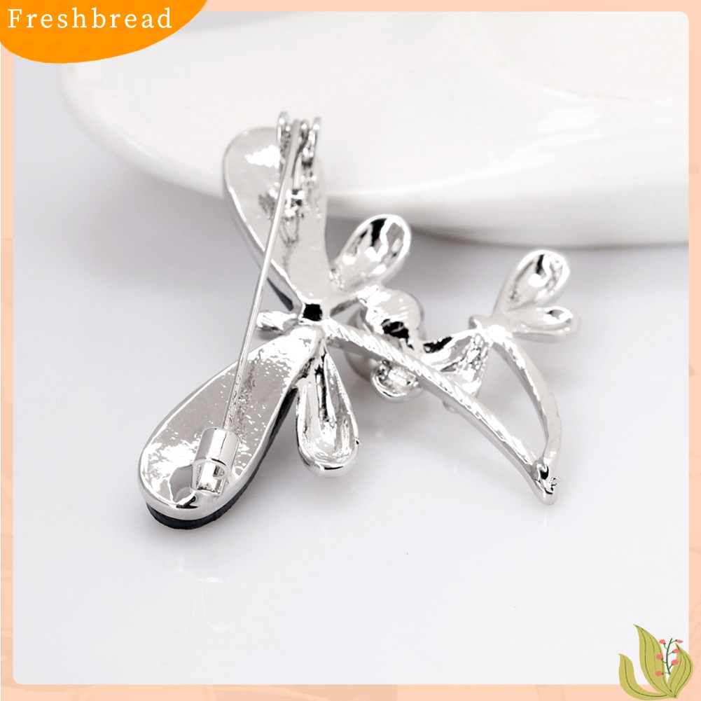 [ TERLARIS]Elegant Dragonfly Faux Pearl Women Party Jewelry Shirt Brooch Pin Dress Decor