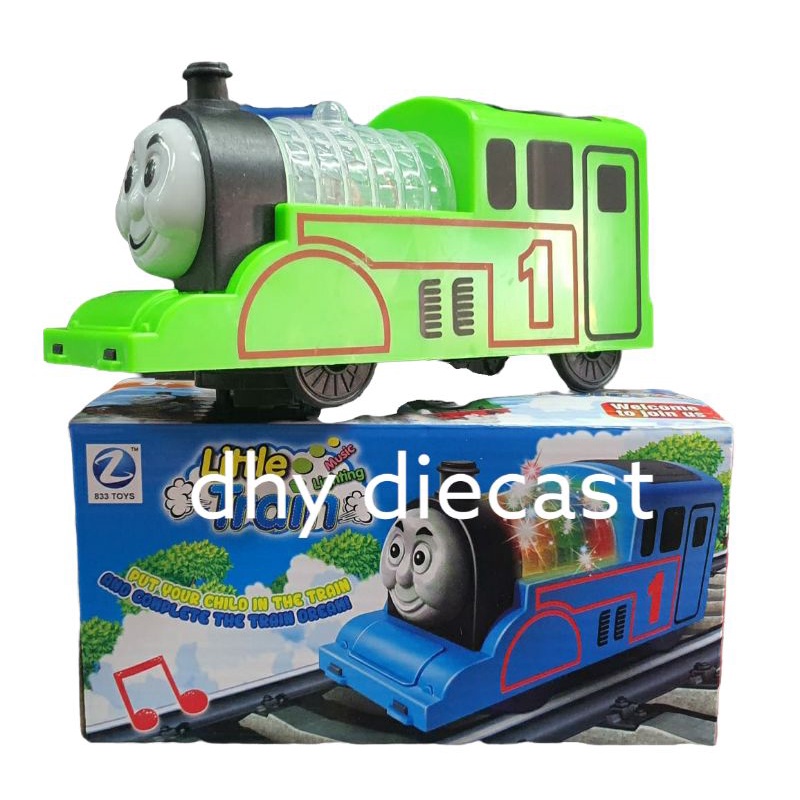 mainan kereta Thomas lampu dan suara