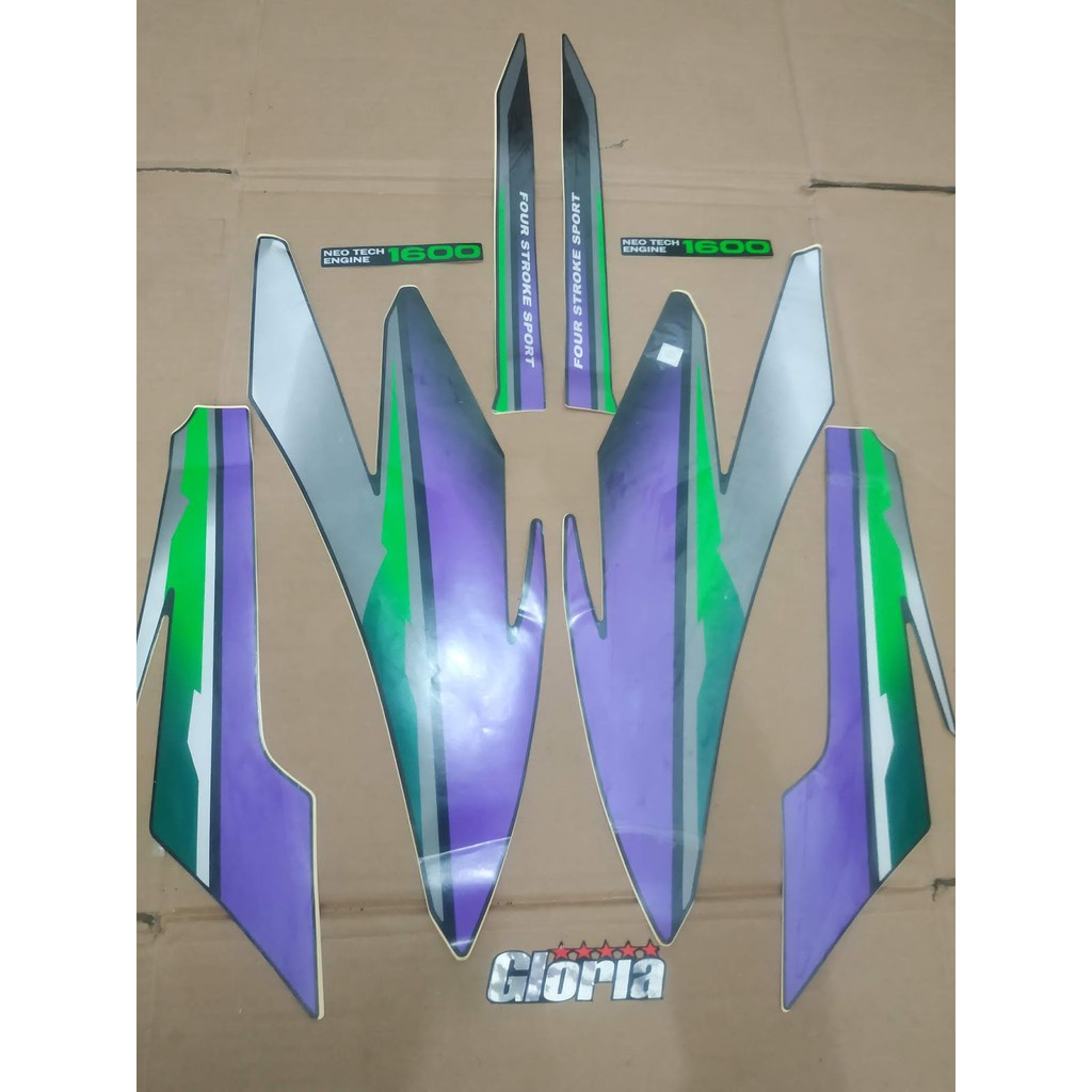 Striping List Body Gl Pro Neotech tahun 1997 - Hitam Hijau