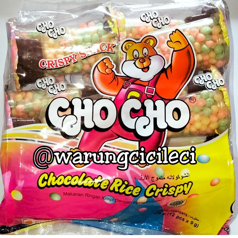 

CHO CHO - CHOCOLATE RICE CRISPY 9g x 12pcs