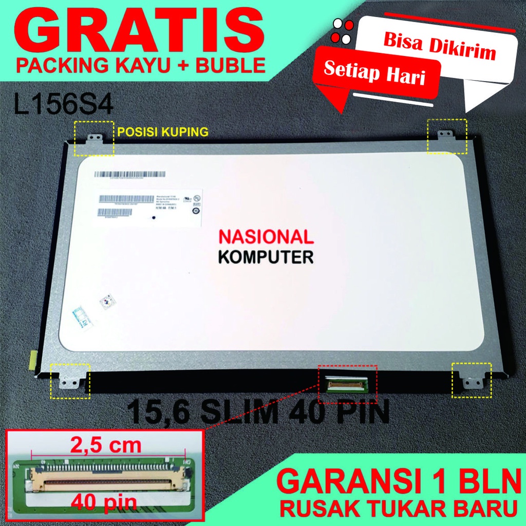Layar LCD LED laptop Asus X550D X550DP X550ZA