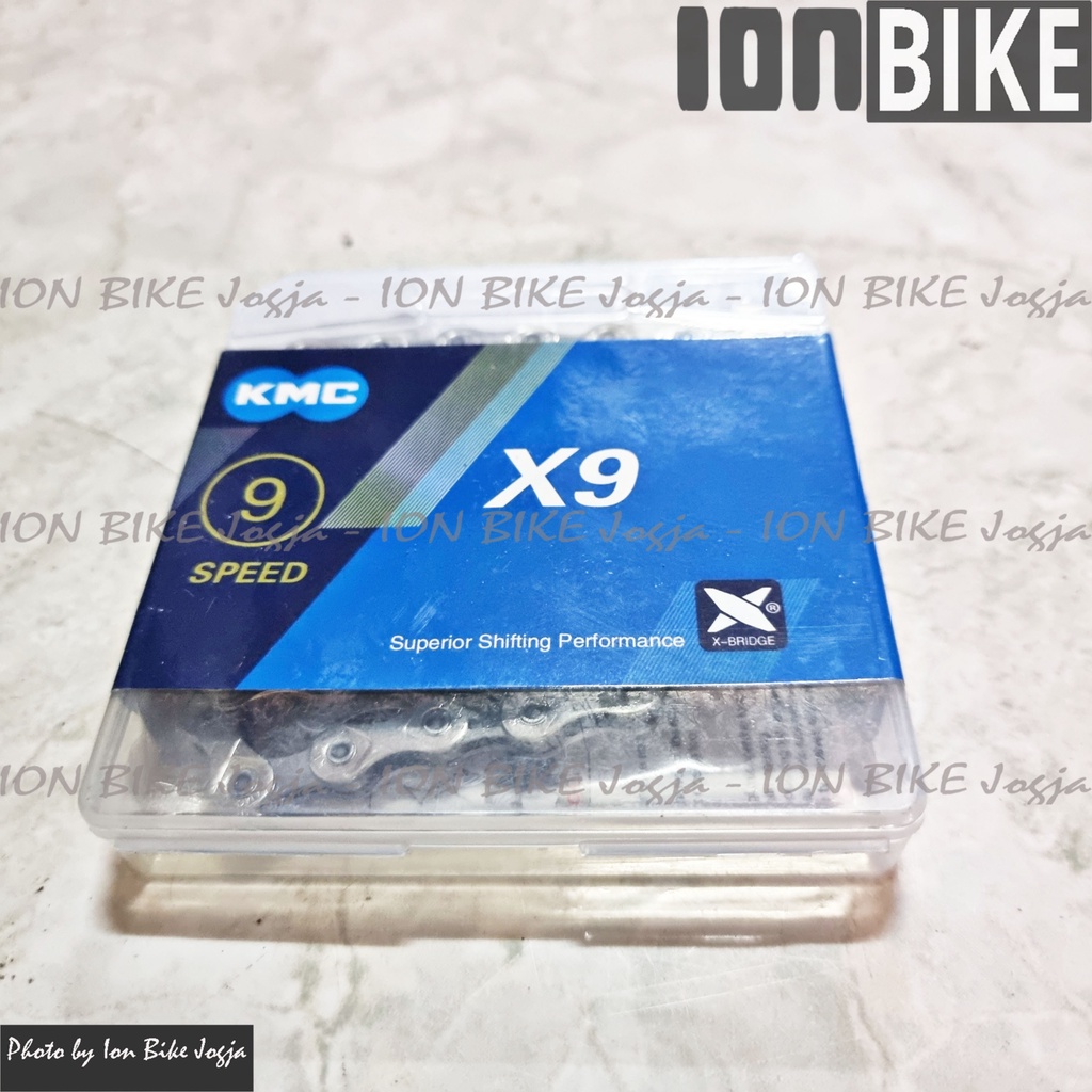 Rantai 9 Speed KMC Silver X93 Rante Chain Sepeda MTB Balap Roadbike 9sp sp Original Murah Road Bike