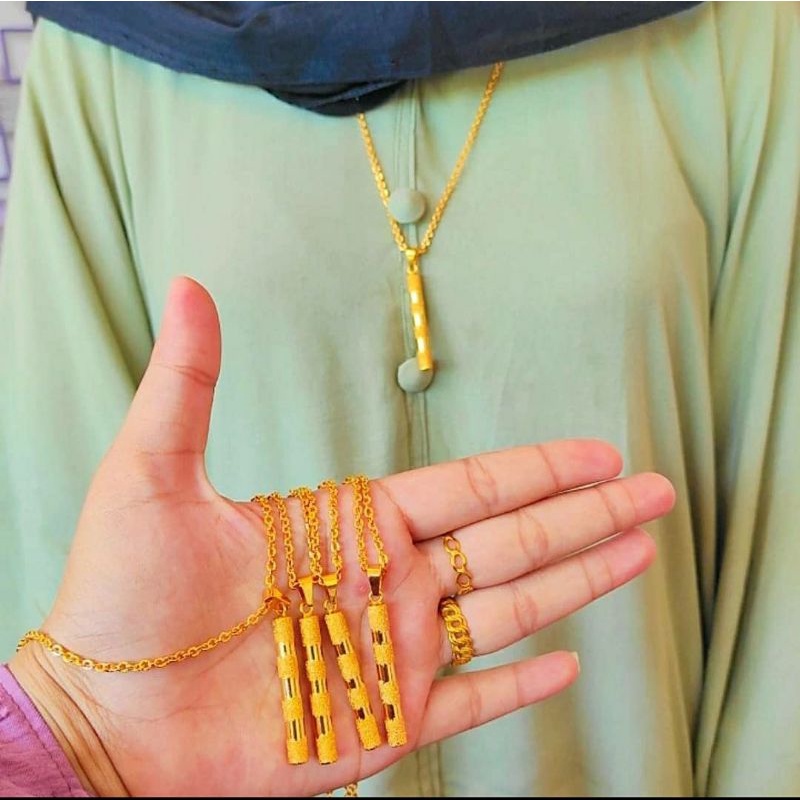 kalung liontin tabung