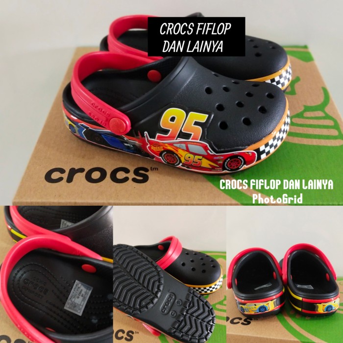 (TERLARIS) CROCS ANAK/CROCS SEPATU/SANDAL CROCS/CROCS CARS CLOG ORIGINAL - Hitam