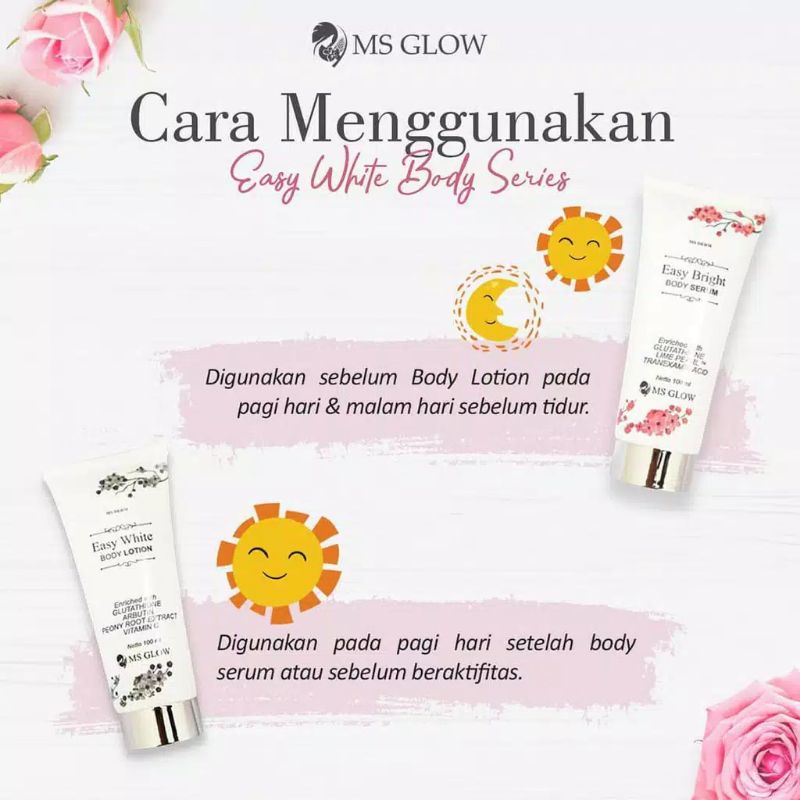 PAKET EASY BODY WHITE MS GLOW