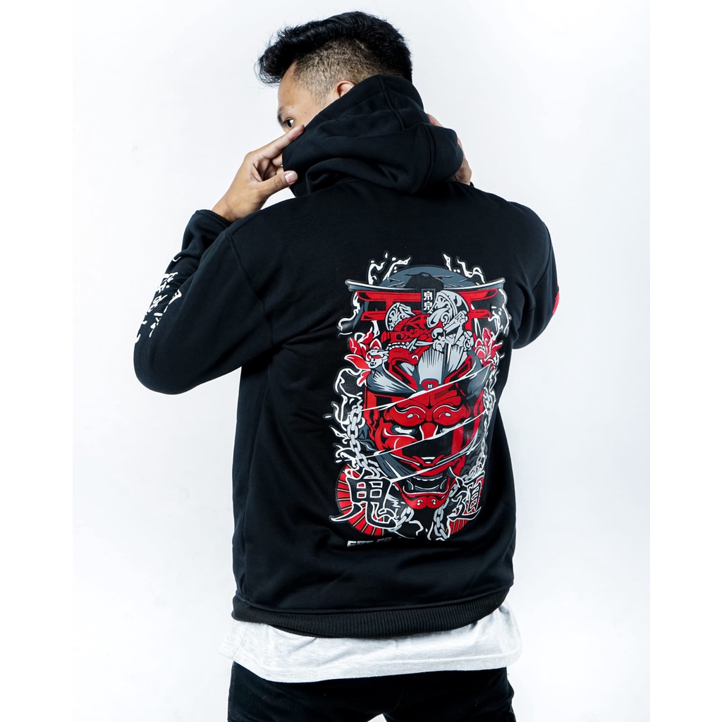 Jual Sweater Pria Hoodie Pria MONOSHOCK M, L, XL, & XXL Hitam