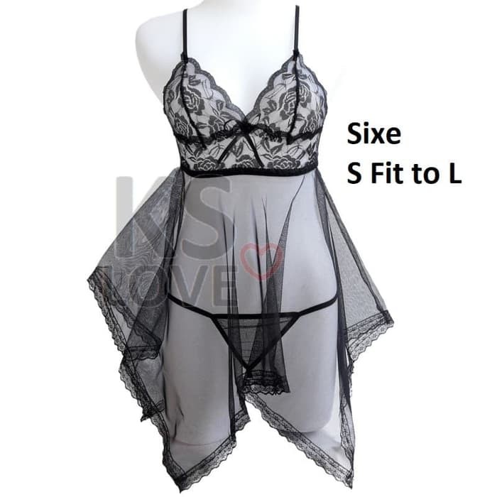 Baju Tidur Wanita Sexy Lingerie Baju Tidur Transparan Seksi Hitam Merah Ungu Pink Putih Murah