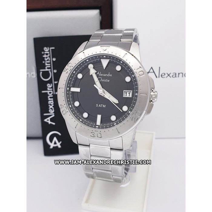 Jam Tangan Pria Alexandre Christie Original AC 6517 MD FSVBL