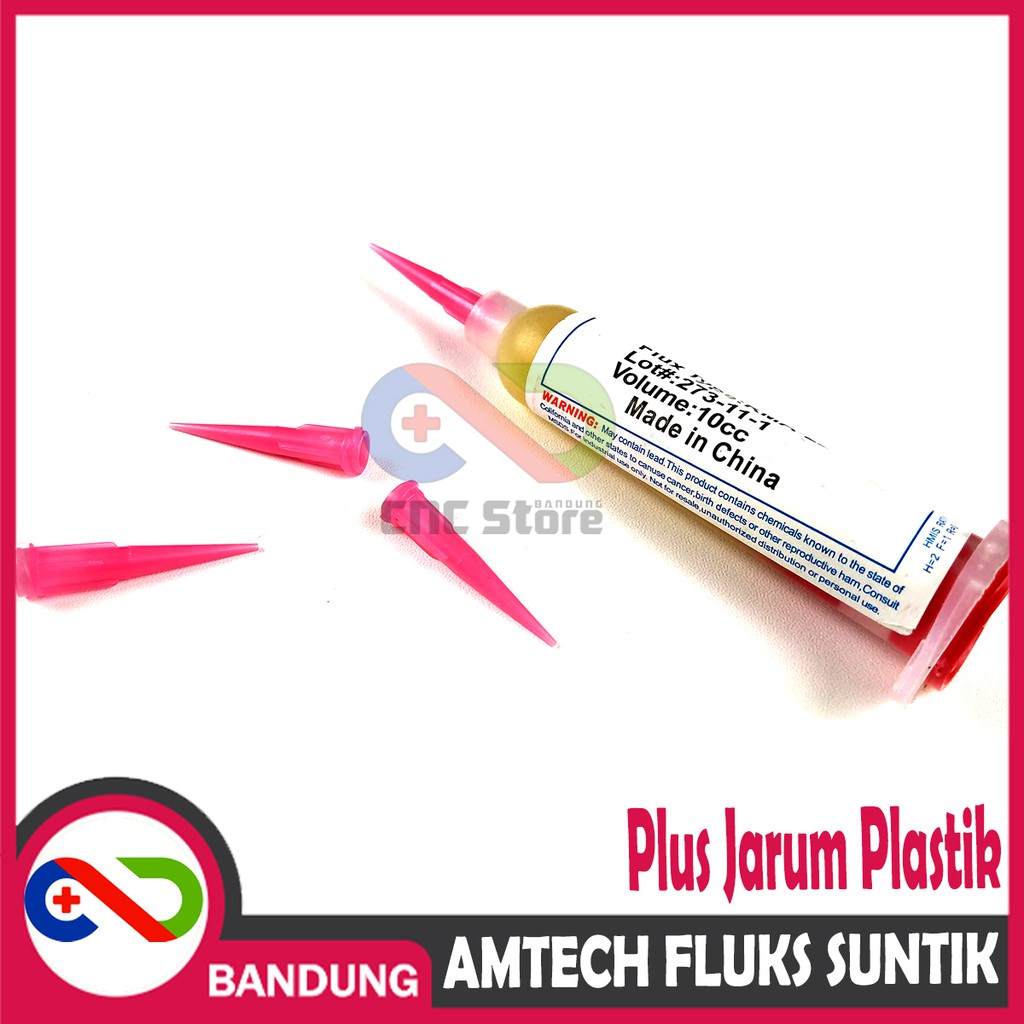 AMTECH FLUKS SUNTIK SIONGKA SOLDER + JARUM PLASTIK